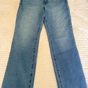 J. Crew Women's Straight Leg Jeans in Light Blue Wash
